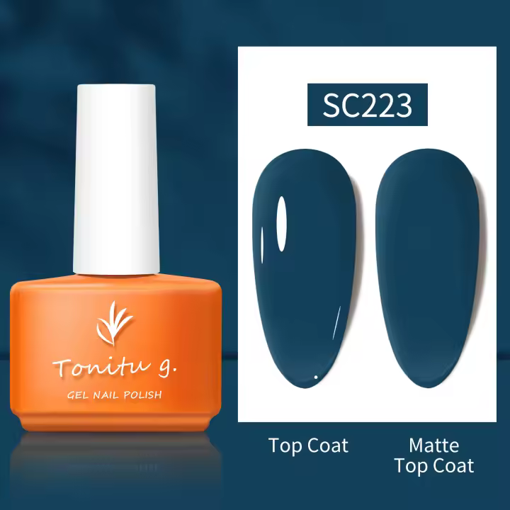 Tonitu G 7ml Esmalte de uñas en gel semipermanente Natural Negro Blanco Rojo Gel UV LED para salón de manicura y arte de uñas DIY en casa - 1