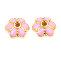 Tapetes de Flores de Brasso Dorado 18K 30PCS Accesorios de Joyería DIY de Alta Calidad - details 62
