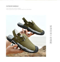 Verano dos usan zapatillas de playa, sandalias deportivas al aire libre y zapatos de montañismo. - details 24