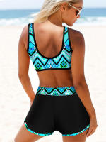 Conjunto de bikini estampado para mujer, traje de baño sexy de dos piezas, traje de baño suelto para playa, 2022 - details 3