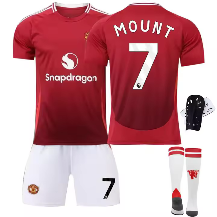 2425 Camiseta local del Manchester United C Ronaldo 25 Sancho No. 10 Conjuntos de camiseta de Rashford - 1