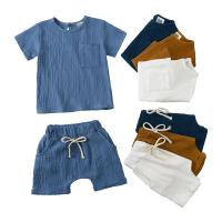 Conjunto De Ropa Para Bebés De Algodón 2 Piezas Vestimenta Infante Niño Y Niña Ropa De Verano Suave Con Romper Y Camiseta Para Bebés Recién Nacidos Y Niños Pequeños - details 1