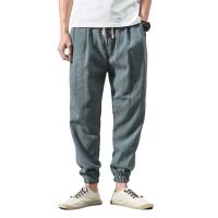 Pantalones bombachos informales de lino y algodón para hombre, pantalones para correr de verano, pantalones holgados de estilo chino, ropa Harajuku 2025 - details 0