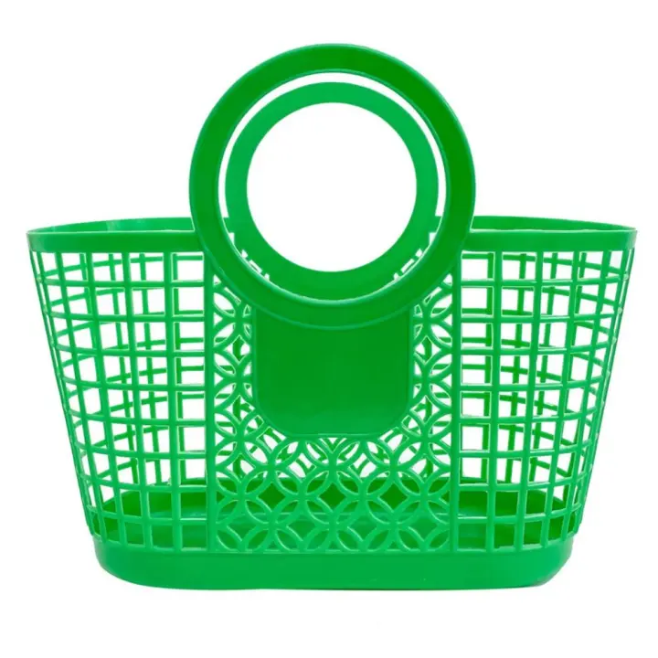 Cesta organizadora de juguetes práctica colgante hueca de plástico, accesorios de cocina y baño, cesta de almacenamiento, 1 Uds. - 1
