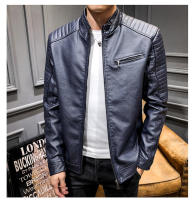 Nueva chaqueta de cuero para hombre, moda delgada de motocicleta juvenil, PU, de otoño e invierno - details 24