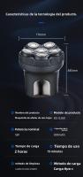 Afeitadora Eléctrica de Alta Potencia Cuchillas de Seis Afiladas para Pelar la Cabeza - details 0