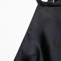 Vestido largo de satén con textura, cuello halter, espalda descubierta, corte ajustado, estilo elegante, novedad de verano 2025, ropa de mujer - details 6