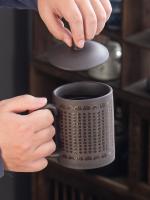 Taza de salud para hombres con filtro de cerámica de arcilla púrpura para el hogar Master, taza individual - details 8