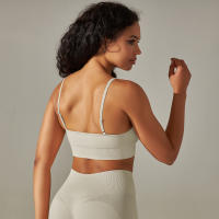 Nessaj-Sujetador deportivo sin costuras para mujer, camisola de yoga, top de fitness para correr y gimnasio - details 6
