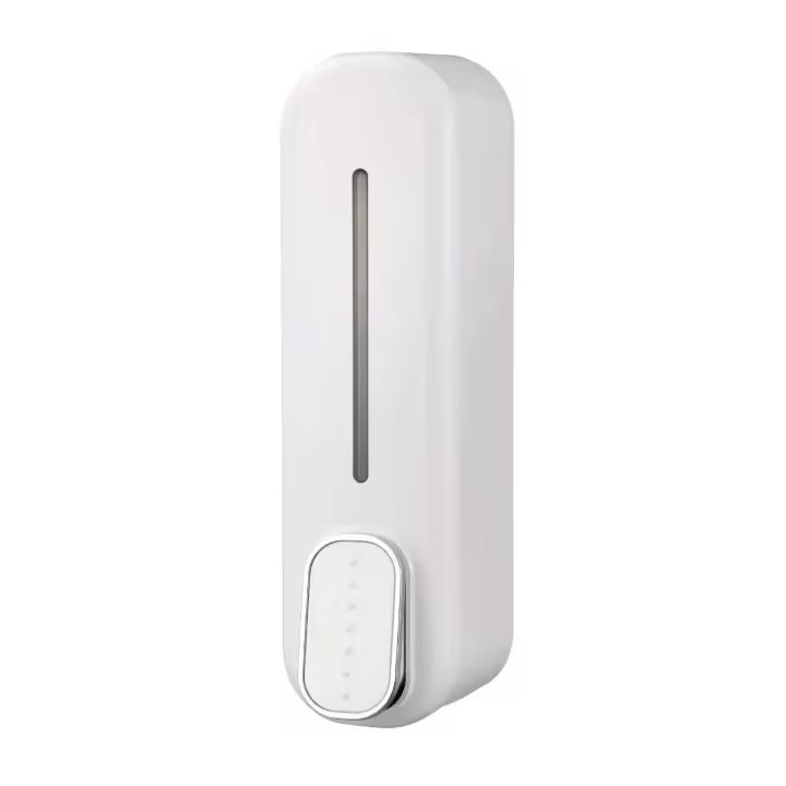 Dispensador manual de gel de ducha y champú montado en la pared de 300 ml, contenedor de loción, dispensador de jabón de manos - 1