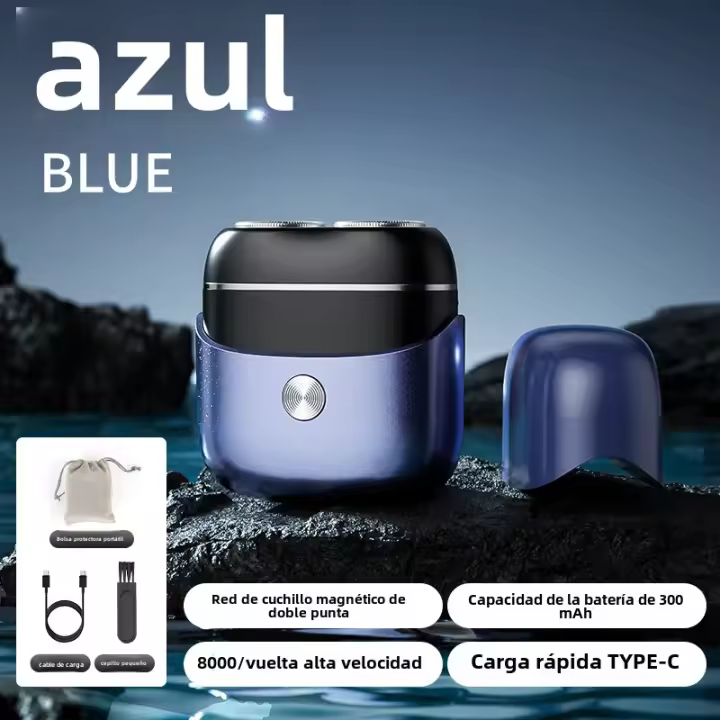 Nueva Mini Machinilla Eléctrica Lavado Completo del Cuerpo, Cuchillo de Barba Magnético de Doble Cabeza, Portátil para Hombres Domésticos - 1