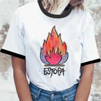 Camiseta de diseñador de manga para mujer, ropa de cómic de anime para niña, top de Estopa - details 9