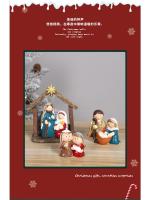Adornos navideños de resina para La Natividad del pesebre, para el hogar Decoración de mesa, nuevos productos - details 1