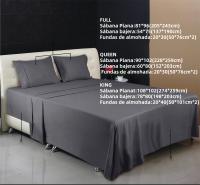 Juego de Sábanas de Poliéster Microfibra 4 Piezas: Sábana Bajadora, Sábana Plana, 2 Fundas de Almohada - details 2