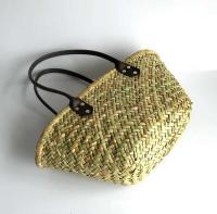 Artículos populares, bolsos de viaje de verano hechos a mano con hierba personalizada para mujer, bolso de vacaciones en la playa, bolso de mano con asa de Pu - details 6