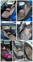 AUTOYOUTH-funda con estampado de leopardo, almohadillas para cinturón, Protector de asiento de coche para volante Universal de 15" - details 3