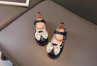 Zapatos planos de cuero para niñas pequeñas, zapatillas clásicas de princesa con lazo, a la moda, para primavera y verano, 2024 - details 5