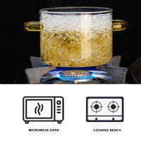 Cacerola de cocina transparente con tapa, olla de vidrio mejorada más gruesa y pesada para usar en llamas abiertas y estufas de Gas - details 1