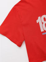 OUWU- Camiseta Preppy Corta Con Estilo Para Mujer, Nueva Camiseta Energética Para Chicas Jóvenes De Primavera Y Verano De 2025, Camiseta Clásica Con Letras Estampadas - details 5