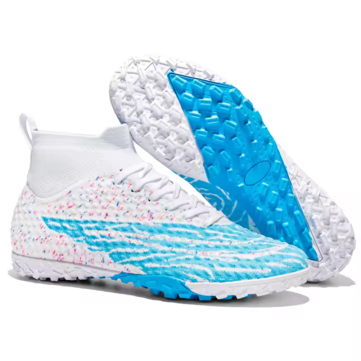 Zapatos de fútbol de caña alta para hombres y mujeres con uñas rotas TF, uñas rotas AG, uñas largas, zapatos de entrenamiento. - 1