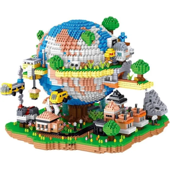 Juego de microbloques de construcción de Arquitectura Global Village (5452 piezas) - Juguetes de modelos arquitectónicos Regalos para niños y adultos - 1