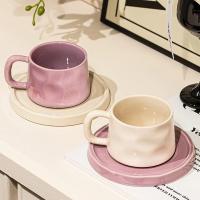 300ML Ceramic Coffee Mug with Saucer Breakfast Milk Mug Home Office Water Cup Latte Coffee Cup Afternoon teacup Birthday Gifts - details 18