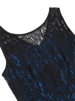 Vestido de Encaje con Cuello Redondo Retro de Ouwu Sin Mangas, Cinturón Enchufable, Estilo Vintage para Mujeres Perfecto para Fiesta de Halloween o Cumpleaños - details 17