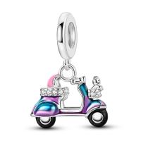Encanto de Gato de Plata Esterlina 925 Cuentas de Zirconia Cúbica para Hacer Joyas - details 0