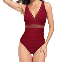 Bañadores de una pieza con estampado para mujer, traje de baño adelgazante - details 21