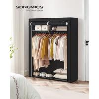 Armario de Tela Portátil Barras para Colgar, Perchero, Plegable, Guardarropa para Dormitorio, Estudio 140 x 43 x 174 cm, Gris RYG02GY - details 18