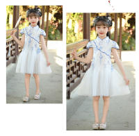 Hanfu para niñas, novedad de verano, falda de princesa nacional, vestido Cheongsam de estilo antiguo de hadas para niños - details 10