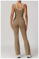 Conjunto de Yoga de 2 Piezas Trajes de Entrenamiento de Poliéster para Fitness - details 14