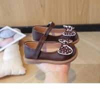 Zapatos de cuero antideslizantes para niñas, zapatos versátiles de princesa con lazo, fondo suave, moda de estilo coreano, Otoño, 2024 - details 8