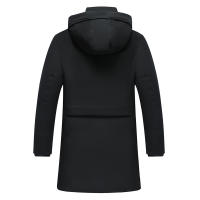 CHAIFENKO Chaqueta de Invierno de Forro de Poliéster Abrigo de Forro Removible Zip de Cierre - details 3