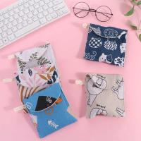 Servilleta de dibujos animados para mujer, organizador de joyas, monedero, bolsa de maquillaje, bolsa de almacenamiento de almohadilla sanitaria, bolsa de almacenamiento para máscara, monedero - details 13