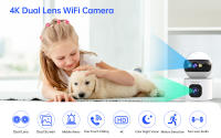 Lenovo Cámara de Vigilancia Inalámbrica de 4K Lente Doble Visión Nocturna Seguimiento Automático - details 0
