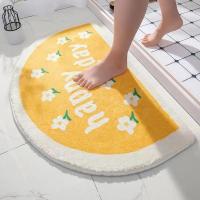 Alfombra de Baño Antideslizante Semi-Redonda con Diseño Rtoon Alfombra de Puerta de Peluche para Dormitorio y Baño - details 1