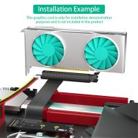 Tarjeta adaptadora elevadora de tarjeta gráfica M.2 NGFF Key M a PCI-E 16x, Cable de extensión Nvme a pci-express 16X (Dirección Correcta) - details 4