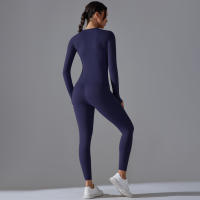 Hamidou-conjunto deportivo de Yoga para mujer, Leggings de gimnasio de secado rápido, de manga larga Camiseta deportiva para correr, pantalones de entrenamiento para correr - details 31