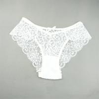 Conjunto de bragas de encaje transparente para mujer, ropa interior Sexy de malla Floral, bragas eróticas transparentes de talla grande, 3 S-XL. - details 4