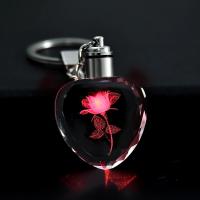 Llavero LED de Cristal con Forma de Rosa de Hada Accesorio Decorativo de Iluminación de Colores - details 13