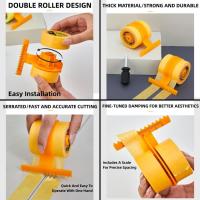 Dispensador de Cinta Maestro 10 Rollos de Cinta Amarilla de 49 pies Ayuda para Perfeccionar Juntras - details 0