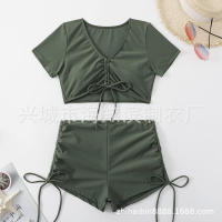 Bikini de dos piezas de color sólido de nuevo estilo - details 10