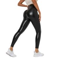 Leggings De Cuero Pu Para Mujer, Pantalones De Cintura Alta, Elásticos - details 11