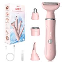 Sejoy 4 en 1 Afeitadora eléctrica portátil para mujer, depiladora corporal, afeitadora inalámbrica indolora para mujer - details 0