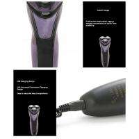 Afeitadora Eléctrica Flotante con Tres Cabezas Carga USB Impermeable Deportes y Exteriores - details 10
