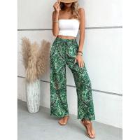 Pantalones de pierna ancha para mujer, cintura alta, elásticos, estéticos, elegantes, elegantes - details 8