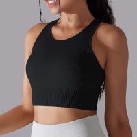 Hamidou-Sujetador deportivo para mujer, ropa interior de gimnasio, hilo Sexy, informal, a rayas, sin costuras, Top ajustado para gimnasio - details 3