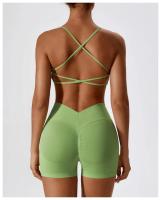 Camisola Deportiva Sin Espalda Top de Deportes Ajustado para Mujeres Absorbente de Choques - details 10