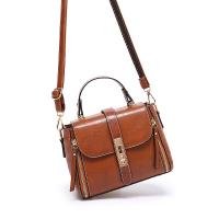 Bolso Cruzado de Cuero Genuino Premium Diseño Clásico, Cierre con Snap, Correa Ajustable, Tono Dorado, Perfecto para Uso Diario, Viajes, Trabajo - details 1